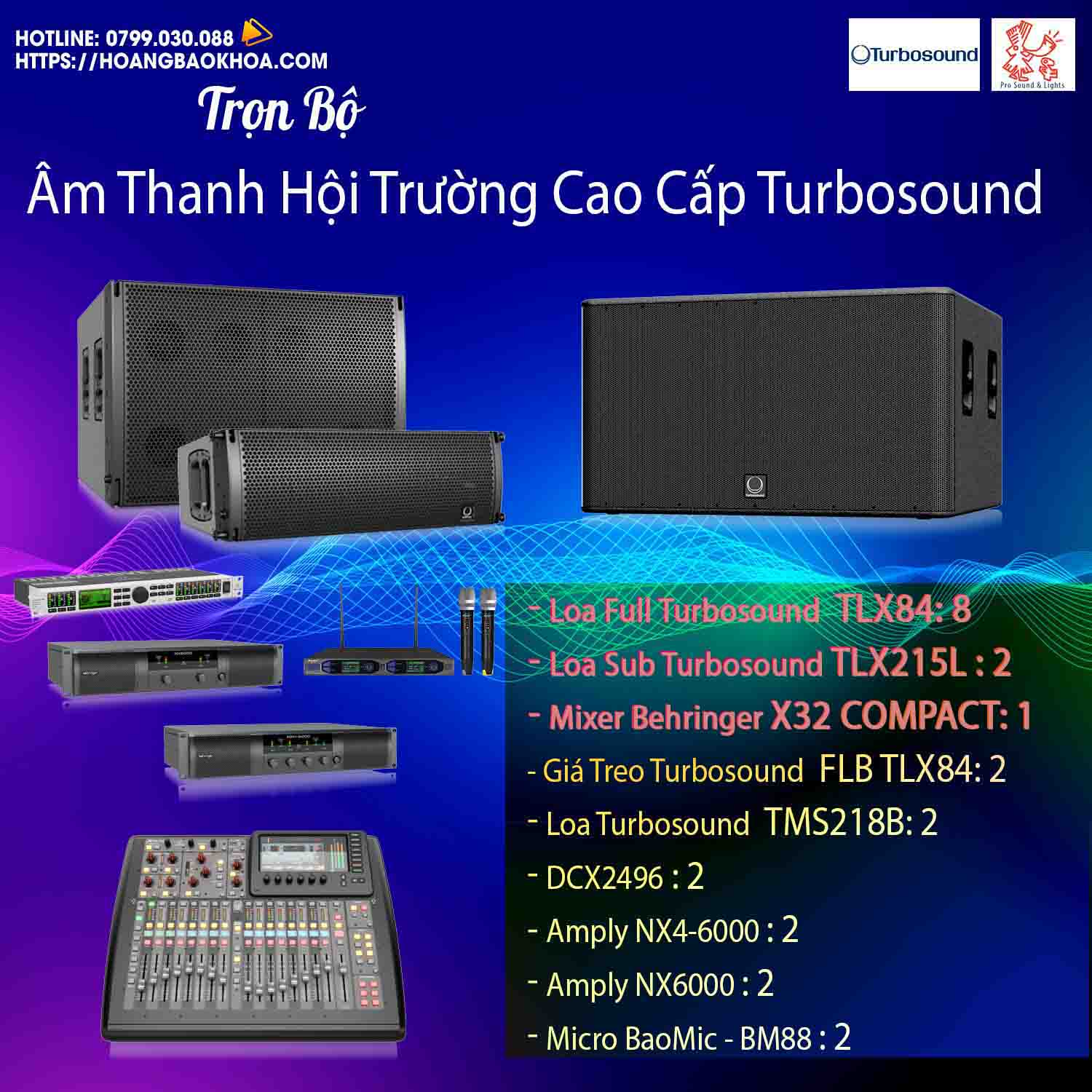 SSTURS3 Pro Audio Turbosound Set 2